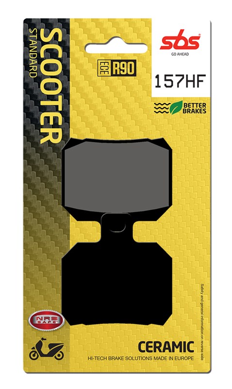 SBS brake pads KH266 street standart ceramic colour black (157HF)